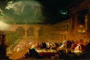 John Martin Belshazzar's Feast. oil painting